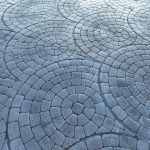 cobblestone concrete stamping driveway
