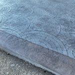 cobblestone concrete stamping driveway