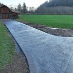 cobblestone concrete stamping driveway