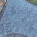 cobblestone concrete stamping driveway