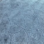 cobblestone concrete stamping driveway