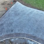 cobblestone concrete stamping driveway