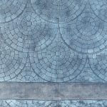 cobblestone concrete stamping driveway