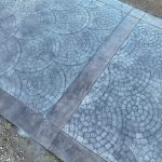 cobblestone concrete stamping driveway