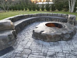 appian cobblestone concrete stamping
