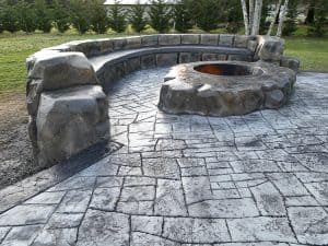 appian cobblestone concrete stamping