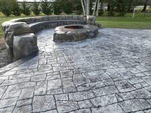 appian cobblestone concrete stamping
