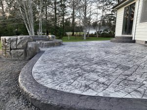 appian cobblestone concrete stamping