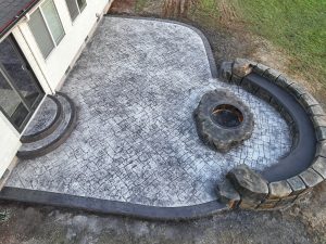 appian cobblestone concrete stamping