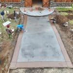 cobblestone concrete stamping driveway