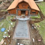 cobblestone concrete stamping driveway