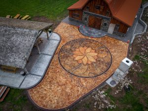 acid stain concrete tillamook