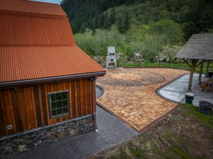 acid stain concrete tillamook