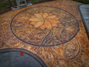 acid stain concrete tillamook