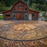 acid stain concrete tillamook