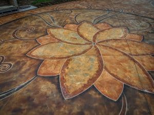 acid stain concrete tillamook