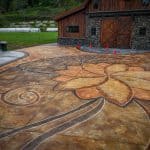 acid stain concrete tillamook
