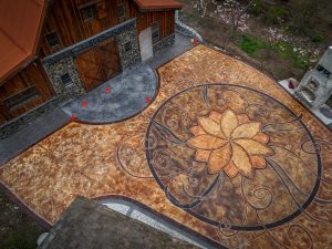 acid stain concrete tillamook