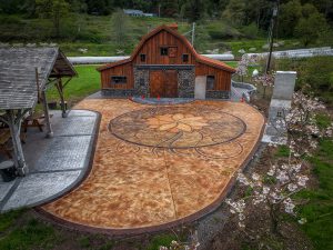 acid stain concrete tillamook