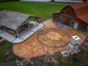 acid stain concrete tillamook