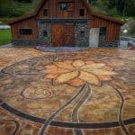 acid stain concrete tillamook