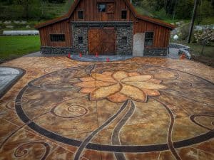 acid stain concrete tillamook