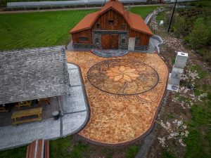 acid stain concrete tillamook