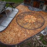 acid stain concrete tillamook