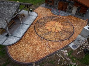 acid stain concrete tillamook