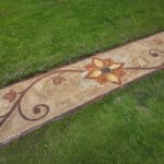 flagstone sidewalk cobblestone driveway
