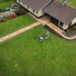 flagstone sidewalk cobblestone driveway