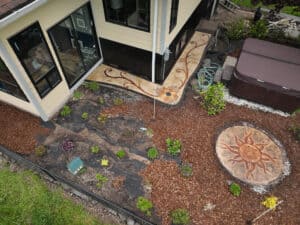 flagstone sidewalk cobblestone driveway