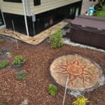 flagstone sidewalk cobblestone driveway