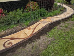 flagstone sidewalk cobblestone driveway