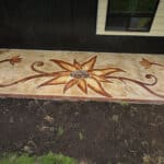 flagstone sidewalk cobblestone driveway