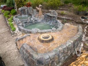 water feature waterfalls hardscaping northwest oregon