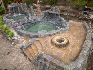 water feature waterfalls hardscaping northwest oregon