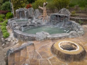 water feature waterfalls hardscaping northwest oregon