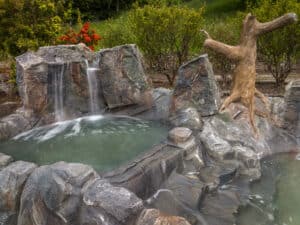 water feature waterfalls hardscaping northwest oregon