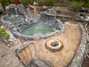 water feature waterfalls hardscaping northwest oregon