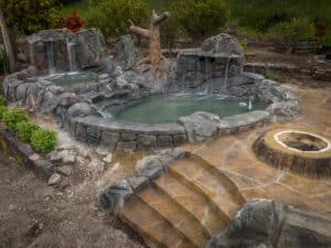 water feature waterfalls hardscaping northwest oregon