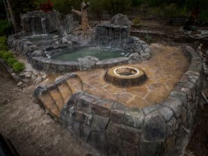 water feature waterfalls hardscaping northwest oregon