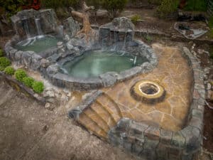 water feature waterfalls hardscaping northwest oregon
