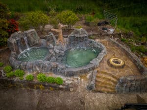 water feature waterfalls hardscaping northwest oregon