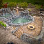 water feature waterfalls hardscaping northwest oregon