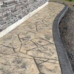 flagstone sidewalk cobblestone driveway