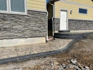flagstone sidewalk cobblestone driveway
