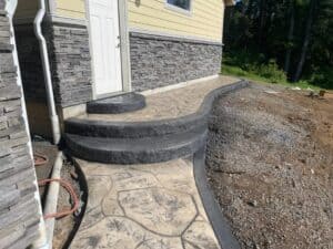 flagstone sidewalk cobblestone driveway