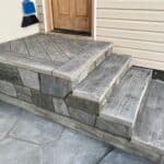seating wall fireplace outdoor living space