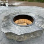 fireplace customer backyard